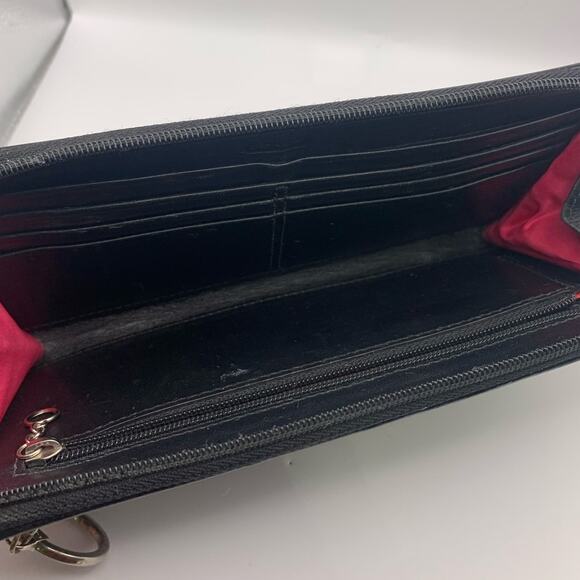 COACH Black Signature Canvas Wristlet Wallet - Picture 5 of 11